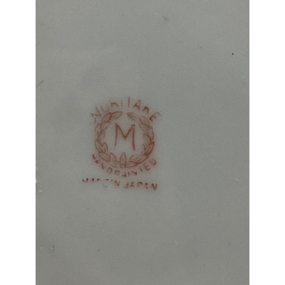 Hand Painted Noritake Finger Loop Dish Bon Bon Plate Flowers Gold Japan - Picture 4 of 6